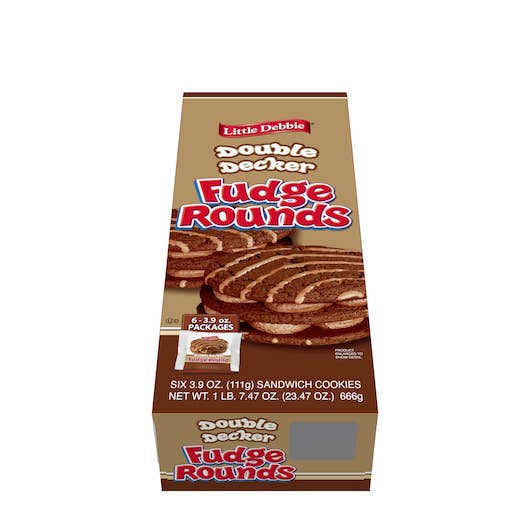 Little Debbie Double Decker Fudge Round