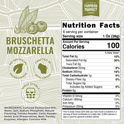 Bruschetta Mozzarella 6oz (Shelf Stable)