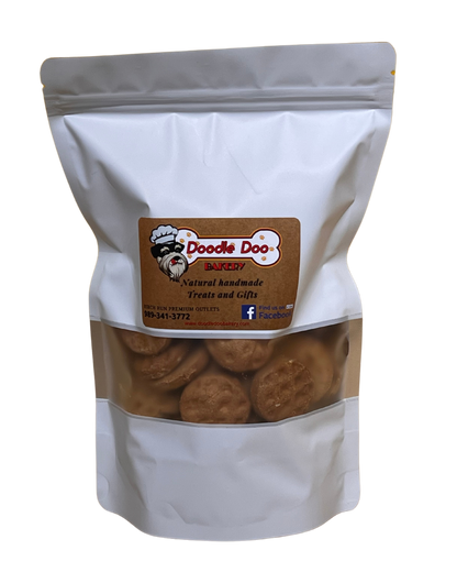 Homemade Dog Treats - Peanut Butter Cookies Biscuits 1/2 lb
