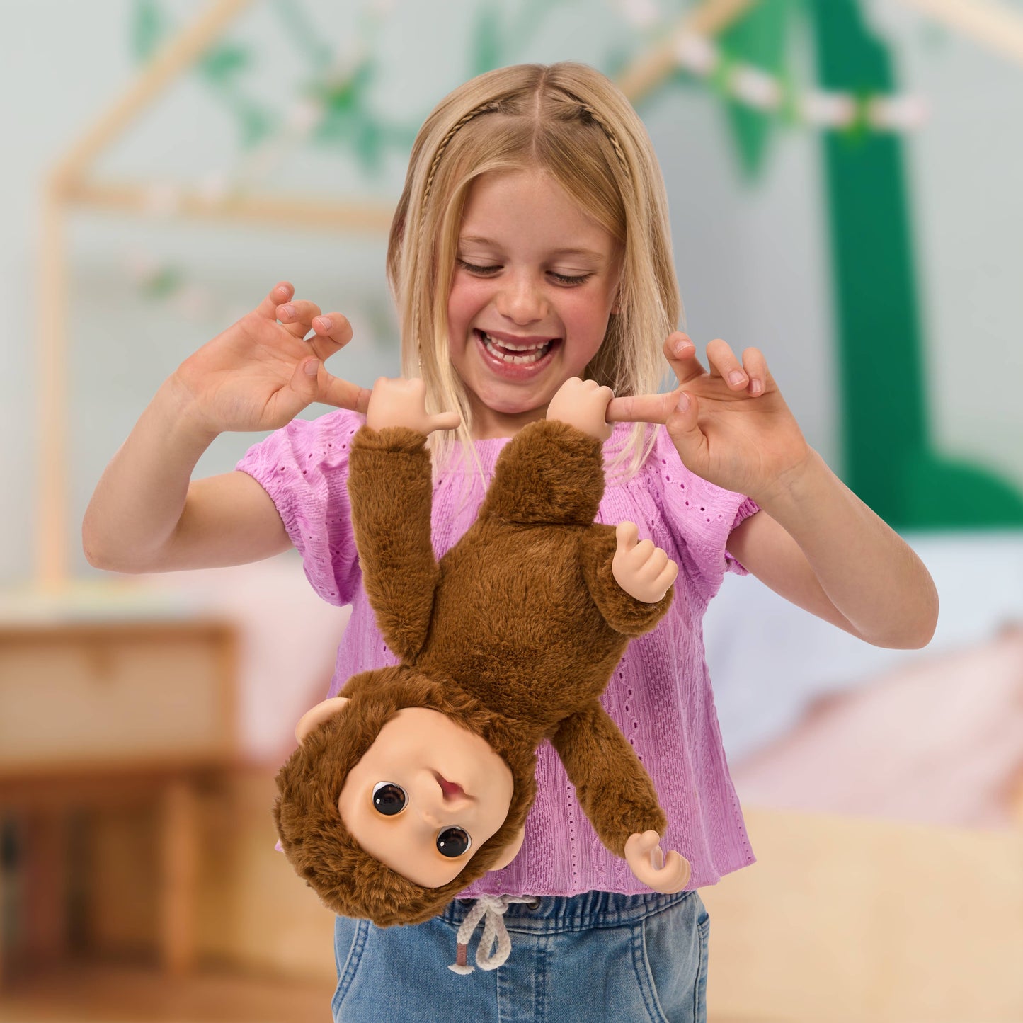Moose Toys Little Live Pet My Baby Monkey Plush