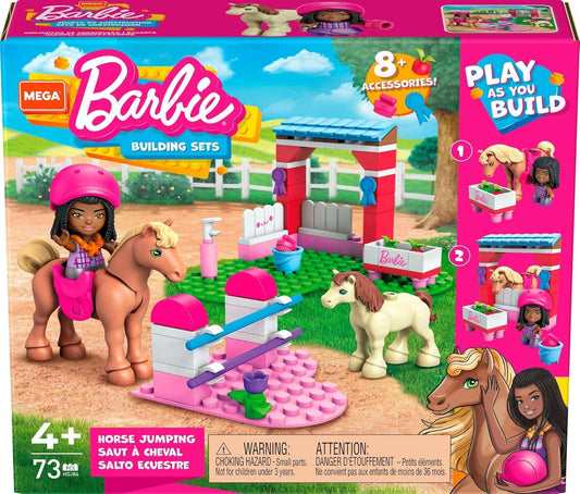 Mega Barbie Horse Jumping 68 Piece Building Set