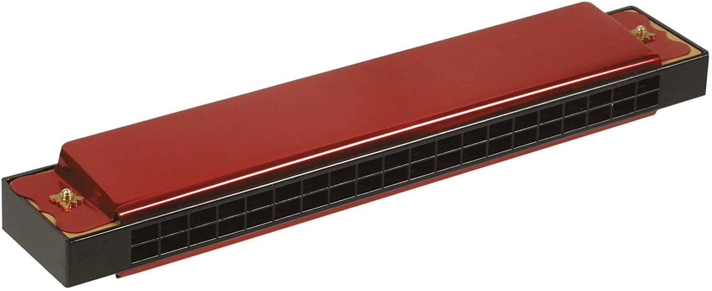 Neato! Large 6" Metal Harmonica with Case